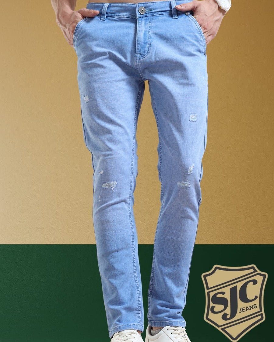 Light stonewash jeans from the Shree Jee Collection denim line